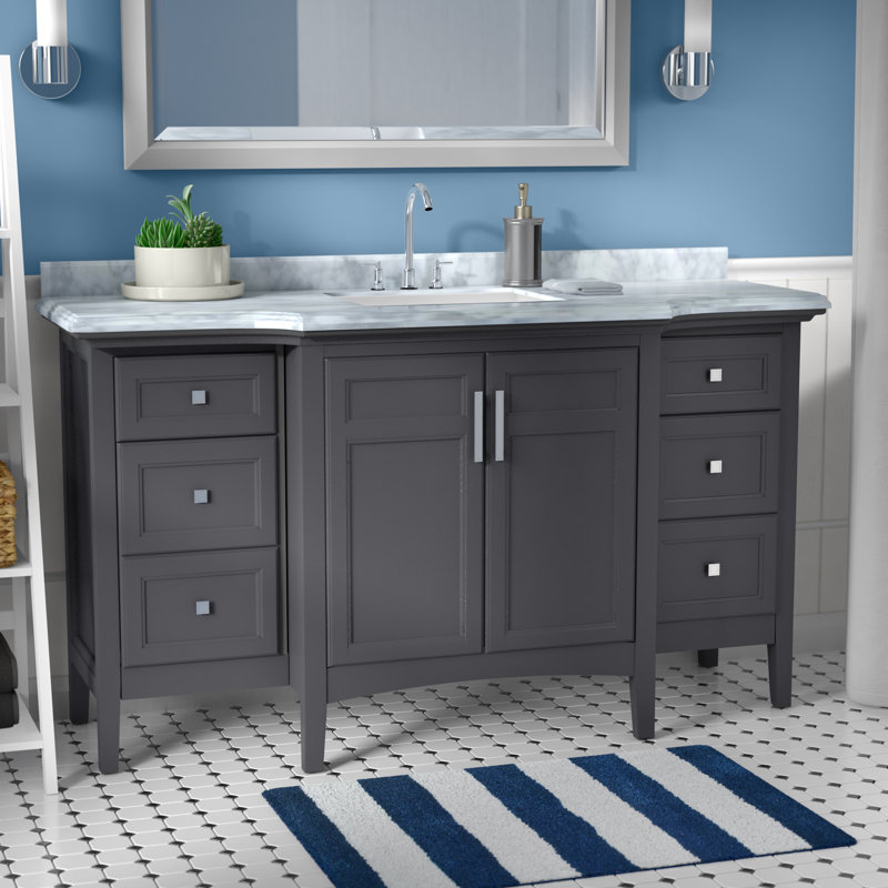 Andover Mills Xavier 60" Single Bathroom Vanity Set & Reviews Wayfair